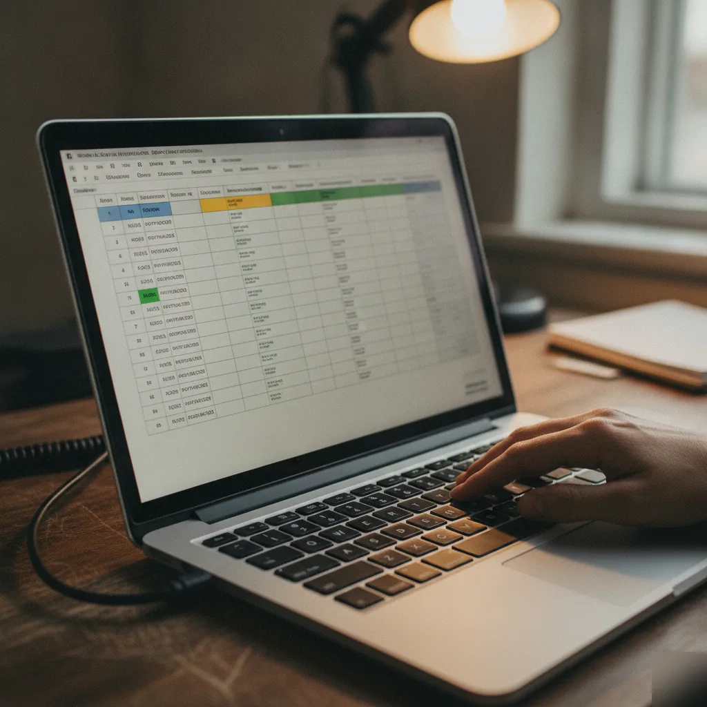 Close-up of hand reviewing genuine local link sources for Northampton business