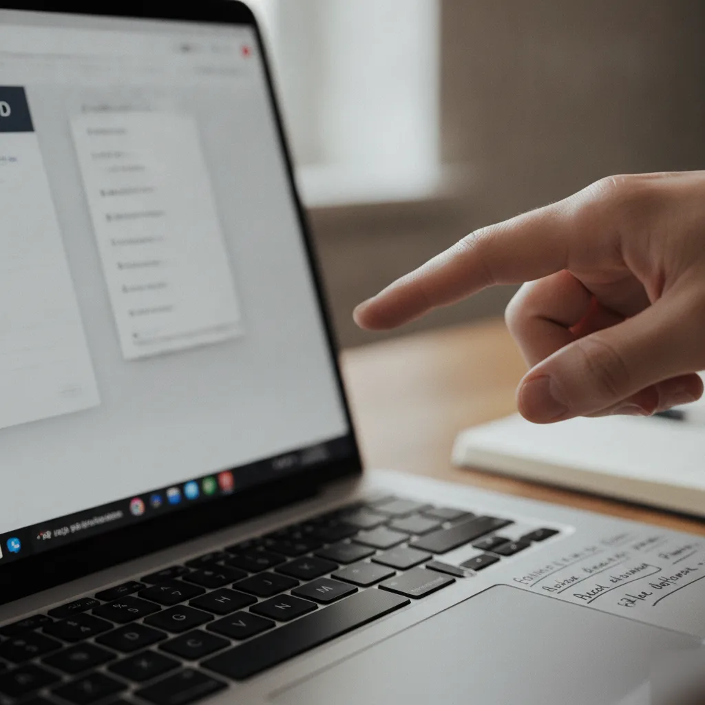 Close-up of hand selecting business category on Google Business Profile for Northampton SEO fix
